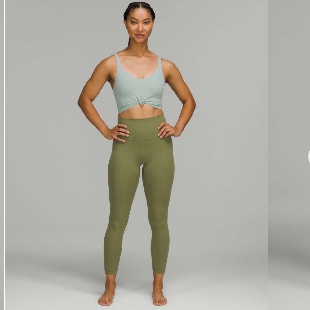 NWOT Lululemon Athletica Align High-Rise  25” Bronze Green Leggings size 4 - Picture 4 of 10